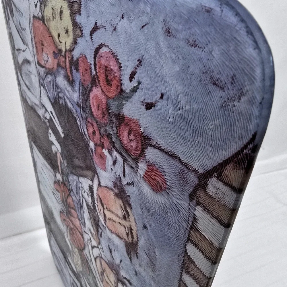 Whimsical Chef Lobster Glass Cutting/Serving Board Bistro Kitchen Decor Coastal‎